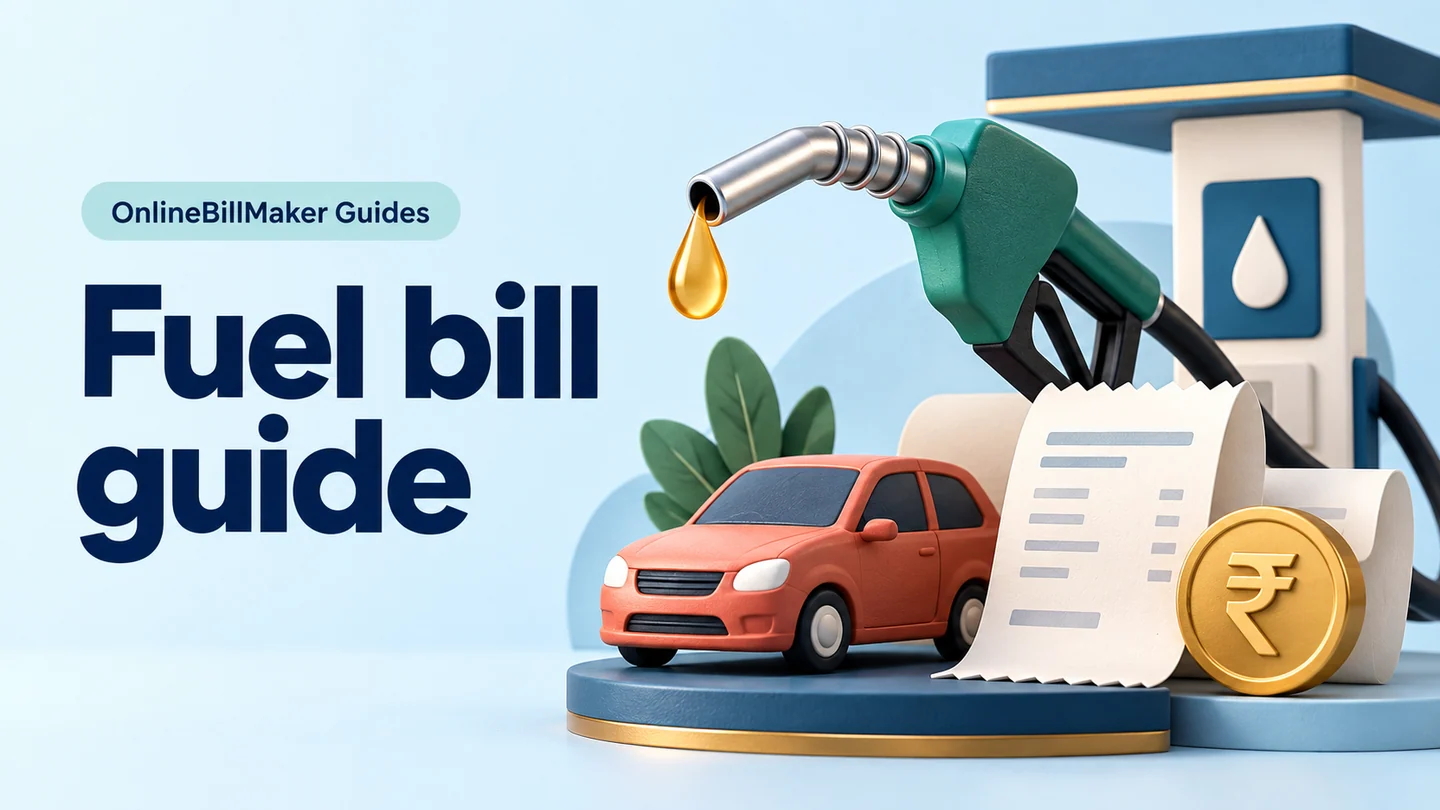 Fuel Bill guide — illustrated document and billing details