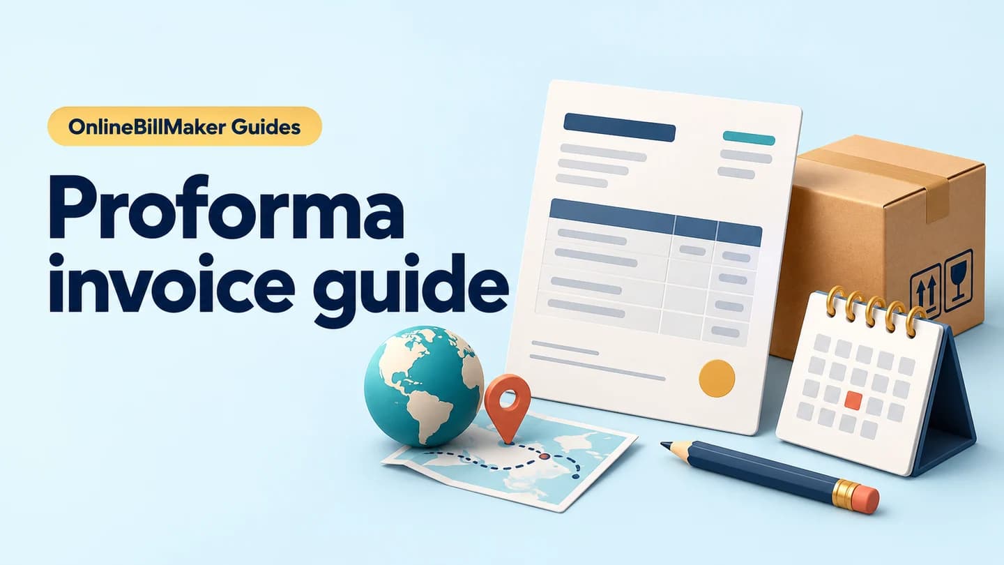 Proforma Invoice guide — illustrated document and billing details