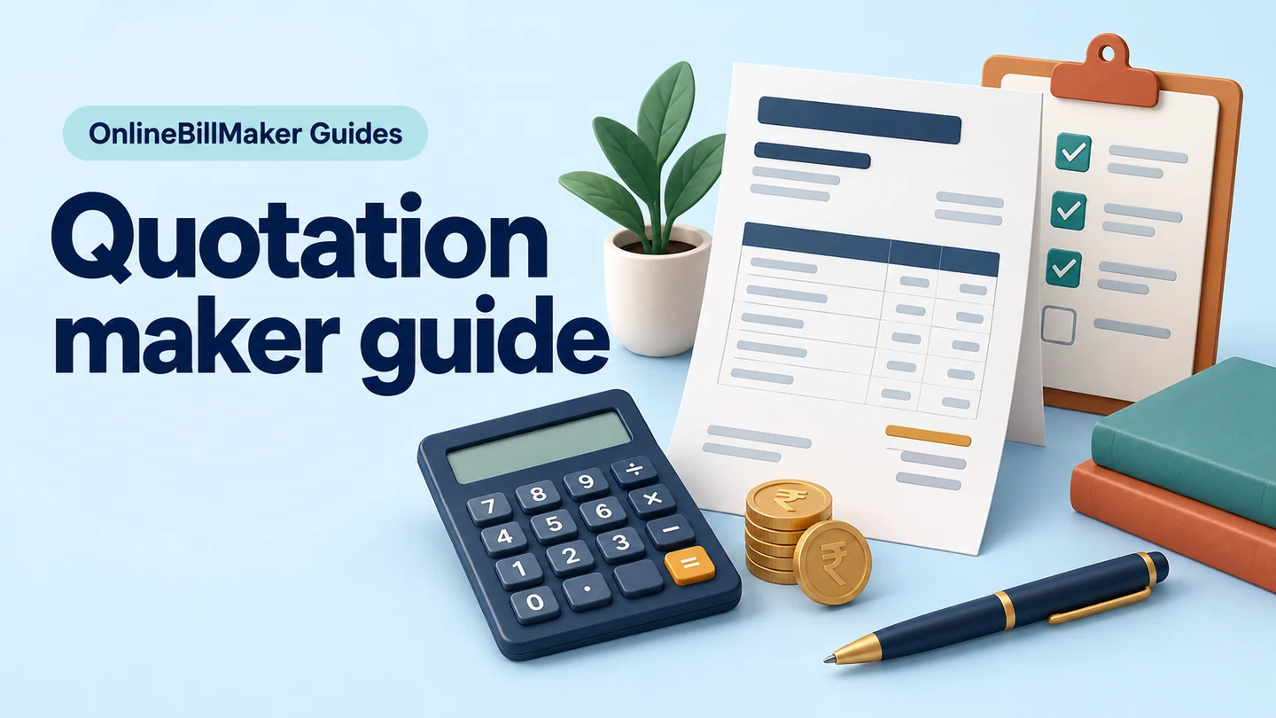 Quotation guide — illustrated document and billing details