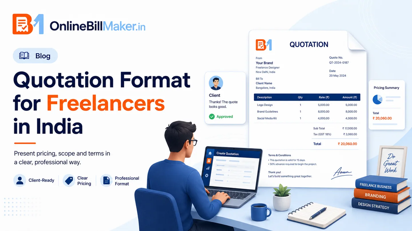 quotation format for freelancers India