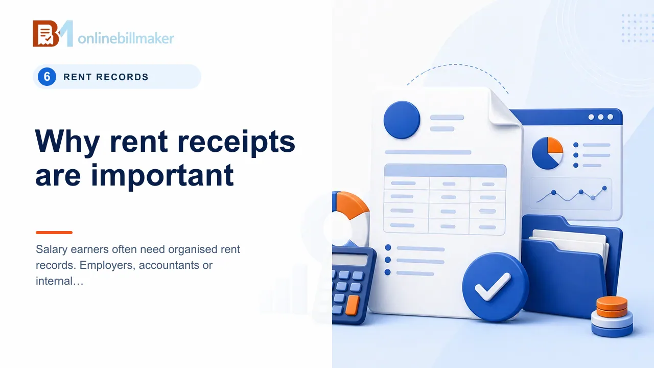 rent receipt for HRA guide