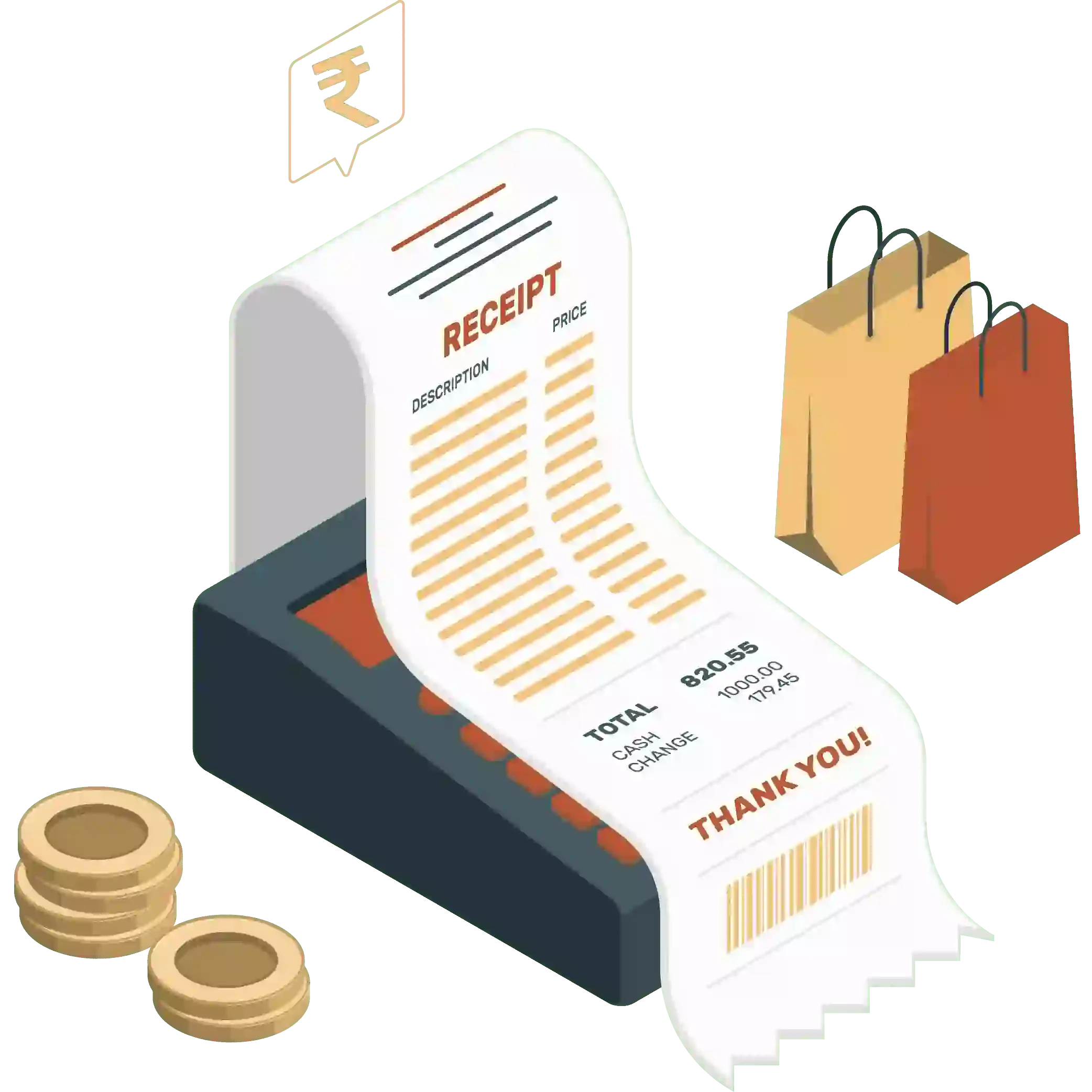 Online bill maker dashboard preview