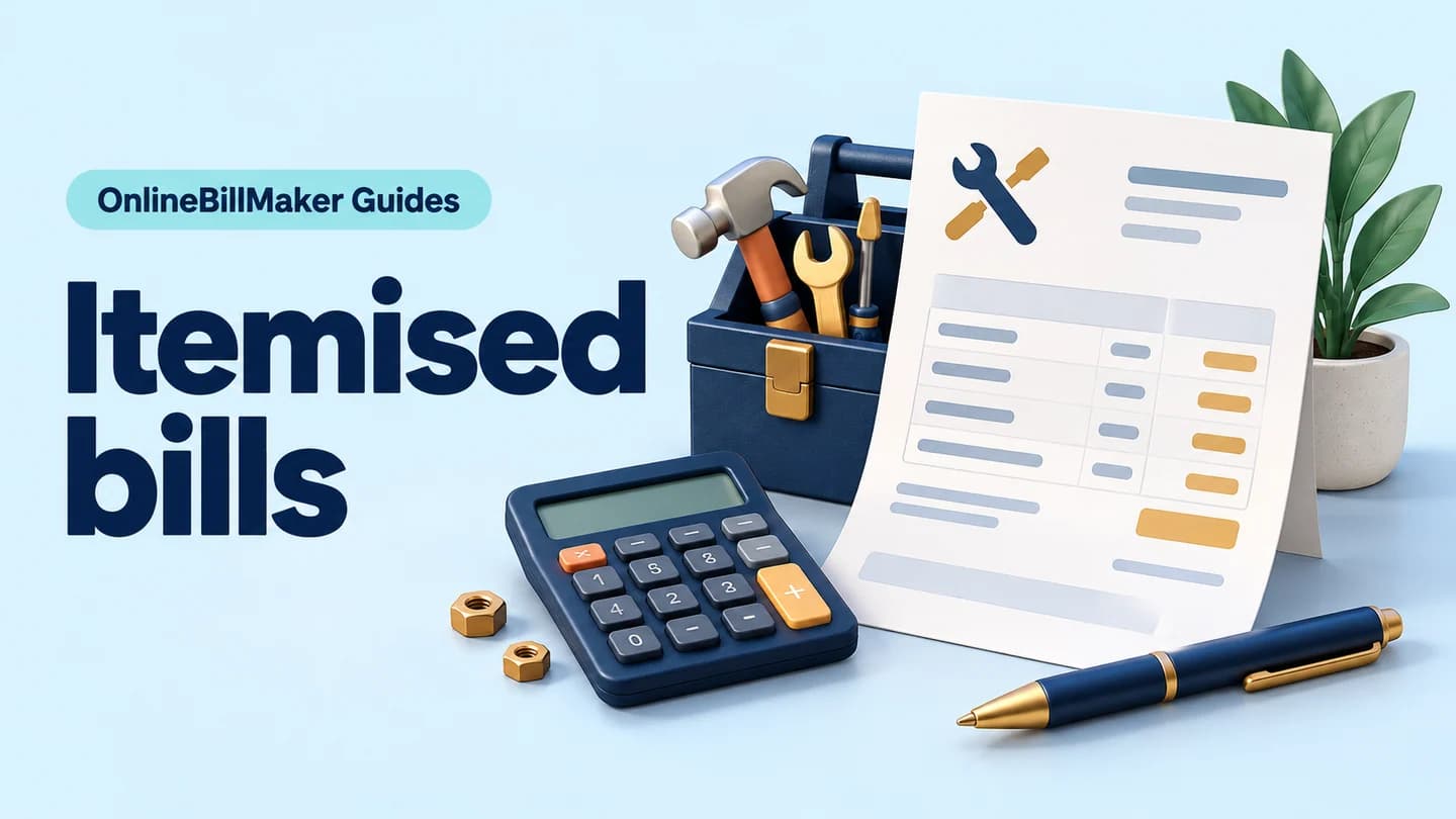 General Bill guide — illustrated document and billing details