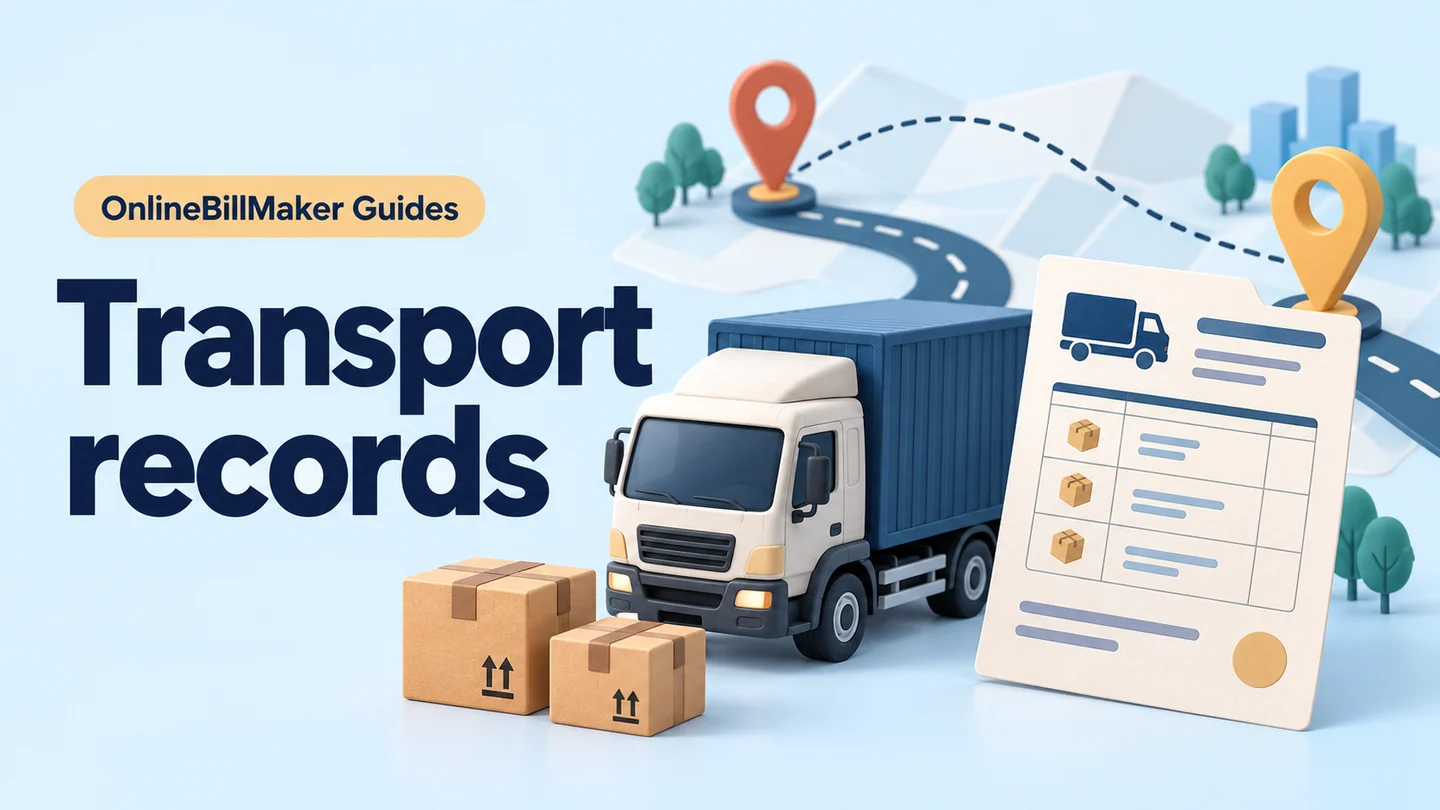 Transportation Bill guide — illustrated document and billing details
